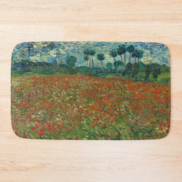 Item preview, Vincent Van Gogh, Poppy Field, 1890, Landscape painting designed and sold by ThingsToSmile.