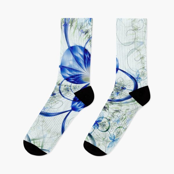 Item preview, Abstract Blue Flowers designed and sold by Harman83.