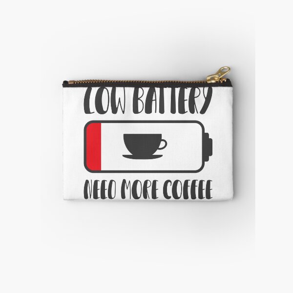 Item preview, Low Battery Need More Coffee Funny Creative Design designed and sold by Thonja.