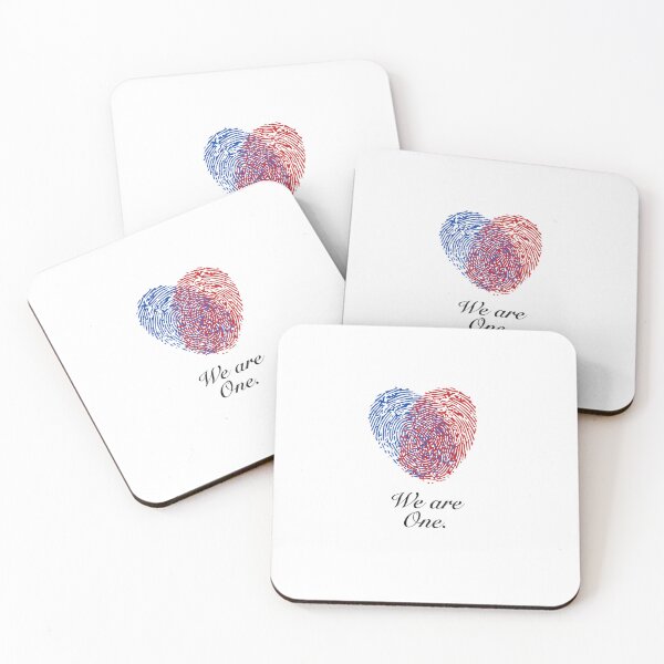 Item preview, We are one design with two merged fingerprints in the shape of a heart. designed and sold by BumbleVee ☀️.