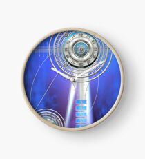 Blue Clock Metal | Digital Art | Graphic Design Clock