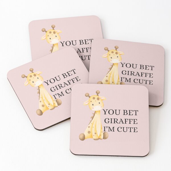 Item preview, Funny Giraffe: You Bet Giraffe I'm Cute  designed and sold by Achraf  ⭐⭐⭐⭐⭐.