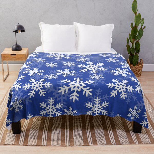 Item preview, Blue and White Snowflakes designed and sold by Ayoub14.