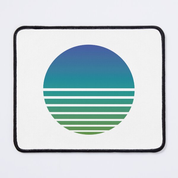 Synthwave Minimalist Mouse Pad