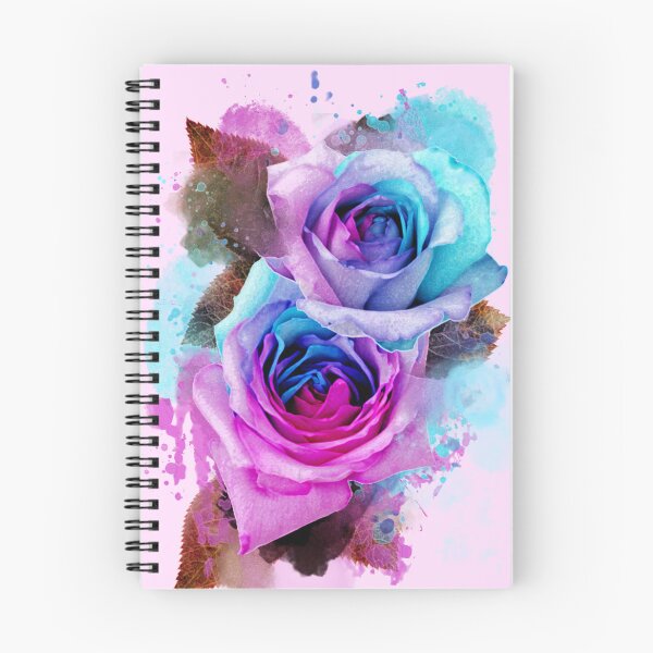 Artikelvorschau, Aquarellfarbene Regenbogenrosen entworfen und verkauft von Ittele.