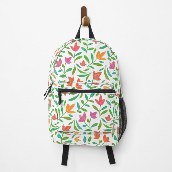 Item preview, Pointy Flora in Vibrant Hues on White designed and sold by PaisleyMcNoodle.