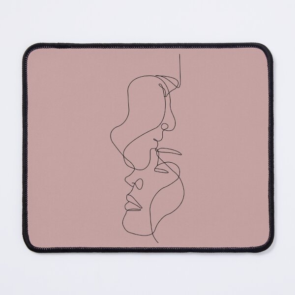 Item preview, man and woman one line. simple minimal art designed and sold by hmgrafi36.