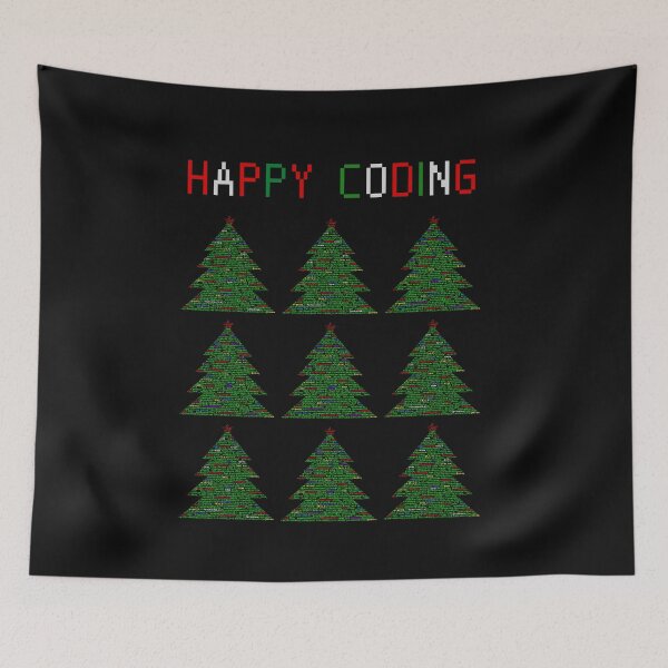 Item preview,  Christmas tree code, Happy coding designed and sold by T-Look.