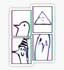 PUNPUN STAGES - Sad Japanese Aesthetic Sticker