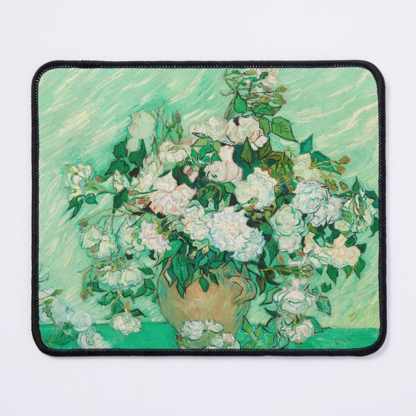 Item preview, Vincent Van Gogh, Vase of Roses, 1890, Still Life painting designed and sold by ThingsToSmile.