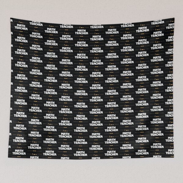 Item preview, I am a Math Teacher designed and sold by MathVerge.