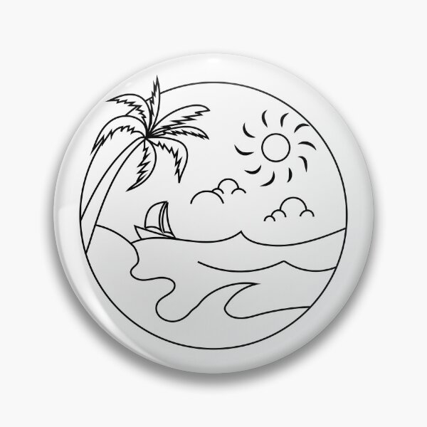 Item preview, Árbol de coco Sunshine Beach para vacaciones de primavera designed and sold by VJcreation.