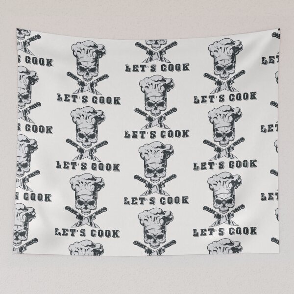 Item preview, let's cook skull designed and sold by Goodthings99.