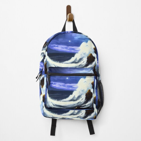 Item preview, Ocean Waves Moonlight Painting Series - Painting 1 -Throw Pillows and Prints.  designed and sold by ScatterHub.