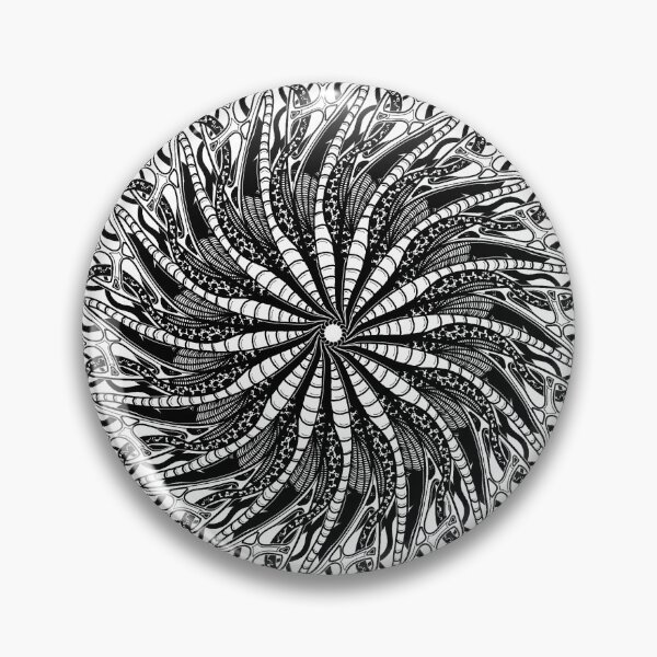 Item preview, Creepy Biomech Mandala designed and sold by Trashmageddon.