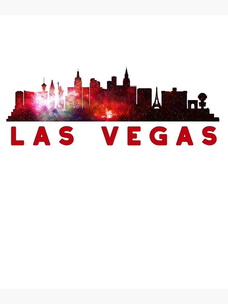 City of Las Vegas Skyline Graphic T-shirt - Las Vegas Nevada - Posters and  Art Prints