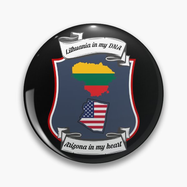 Item preview, Lithuania in my DNA, Arizona in my heart Heritage designed and sold by Tony ⭐⭐⭐⭐⭐.