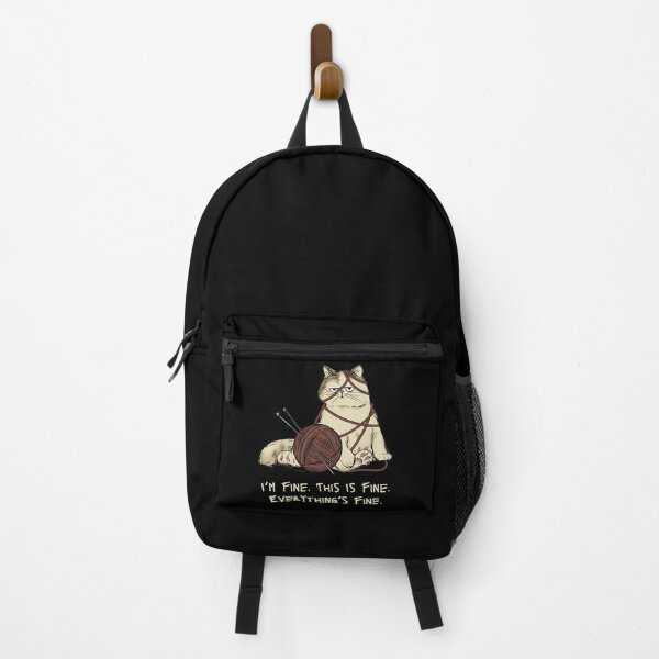 Item preview, I’m Fine, This Is Fine, Everything’s Fine - funny cat claims designed and sold by st0n0ga.