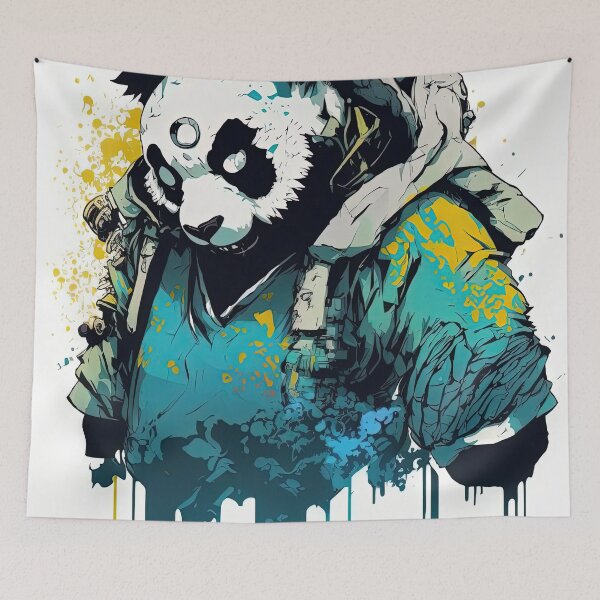 Item preview, powerful panda designed and sold by Chillapy.