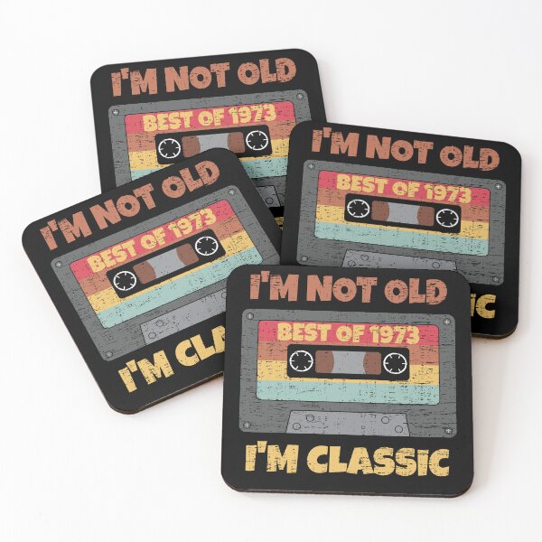 Item preview, I'M NOT OLD I'M CLASSIC BEST OF 1973 RETRO VINTAGE FUNNY DISTRESSED CASSETTE BIRTHDAY GIFT designed and sold by Kipcio.