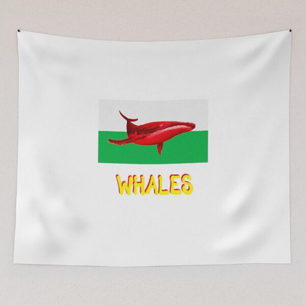 Item preview, Flag o' Whales (with text) designed and sold by ThomasMills-.