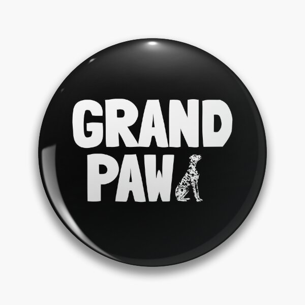 Item preview, Grand Paw Funny Dalmatian Grandpa Dad Dog Gift  designed and sold by Guarddogdrive.