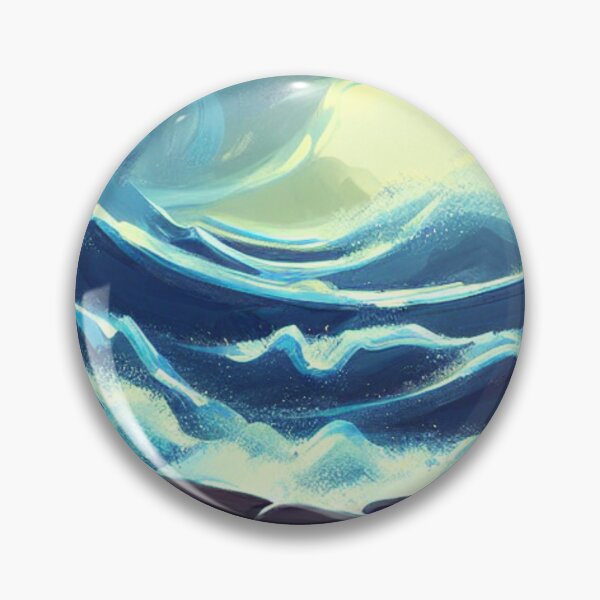 Item preview, Ocean Waves Moonlight Painting Series - Painting 2 -Throw Pillows and Prints.  designed and sold by ScatterHub.
