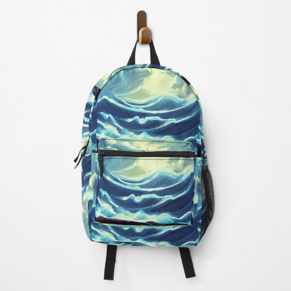 Item preview, Ocean Waves Moonlight Painting Series - Painting 2 -Throw Pillows and Prints.  designed and sold by ScatterHub.