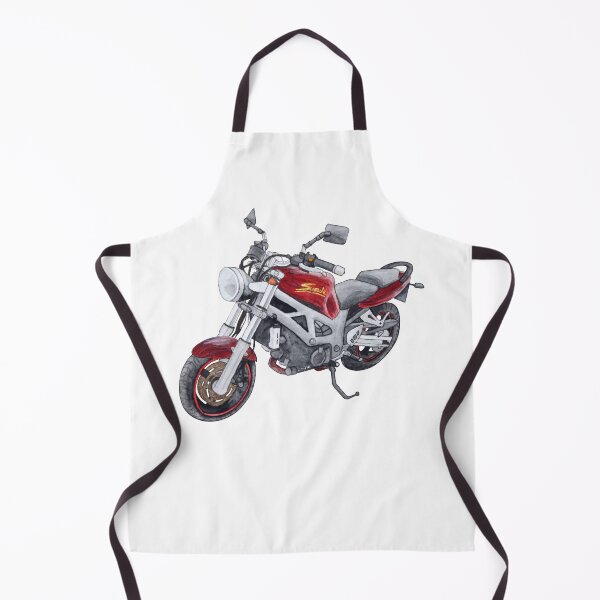 Item preview, Red Suziki SV650 motorcycle in watercolor designed and sold by Astrofruechtle.