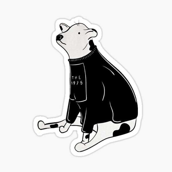 The 1975 - Cow Wearing Sweater Sticker