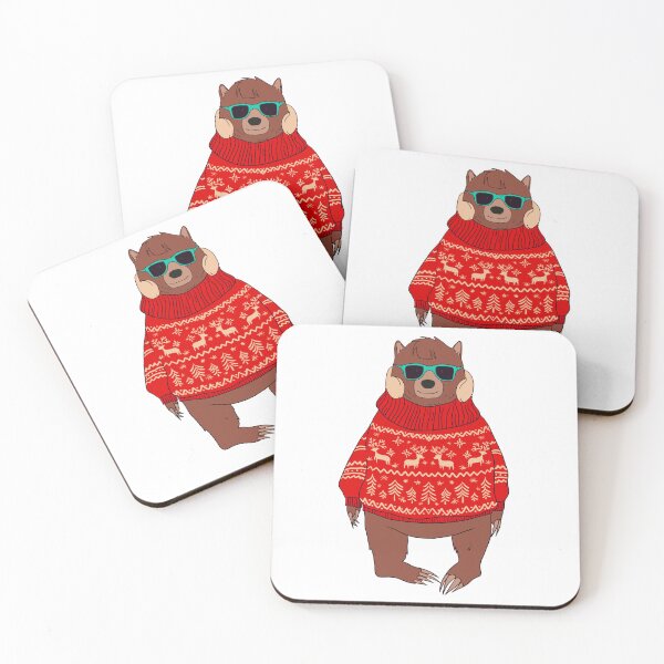 Item preview, Funny Bear in Christmas Sweater Kawaii Bear Lover Gamer designed and sold by r-silver.