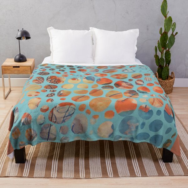 Item preview, Pebble Design Aqua and Orange designed and sold by NancyMerkle.