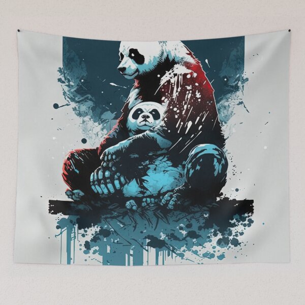 Item preview, powerful panda designed and sold by Chillapy.