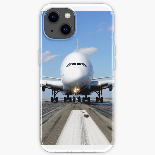 Flugzeug Airbus A380 auf der Laufbahn iPhone Flexible Hülle