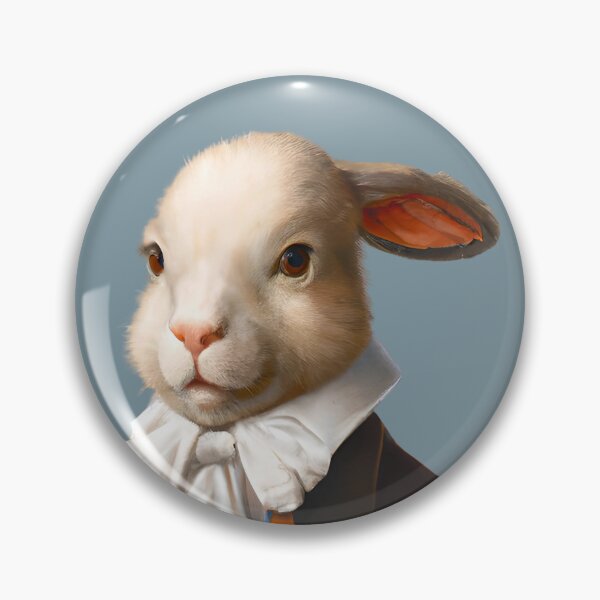 Item preview, Sir Rabbit, Funny hare portrait, gentleman animal portrait, dapper hare painting, rabbit art, hare nursery art, cute hare gift designed and sold by Artsareus.