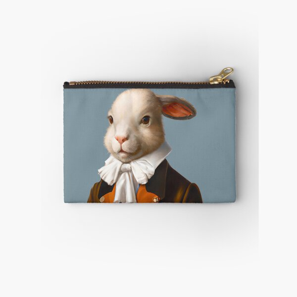 Item preview, Sir Rabbit, Funny hare portrait, gentleman animal portrait, dapper hare painting, rabbit art, hare nursery art, cute hare gift designed and sold by Artsareus.