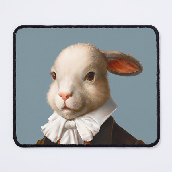 Item preview, Sir Rabbit, Funny hare portrait, gentleman animal portrait, dapper hare painting, rabbit art, hare nursery art, cute hare gift designed and sold by Artsareus.