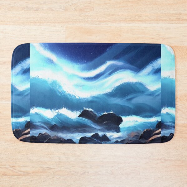 Item preview, Ocean Waves Moonlight Painting Series - Painting 3 -Throw Pillows and Prints.  designed and sold by ScatterHub.