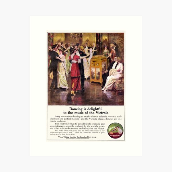 Victrola Dance Music Art Print