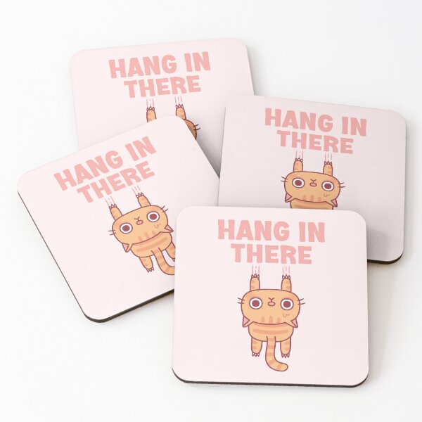Item preview, Cute Tabby Cat Hang In There Funny Motivational designed and sold by rustydoodle.