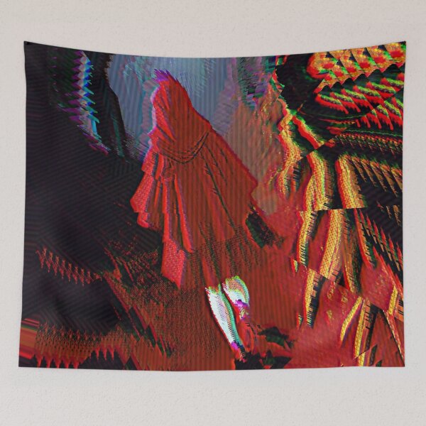 Item preview, Red Hood | Trippy Glitch Art | Fairy Tale Inspired designed and sold by hatodesigns.