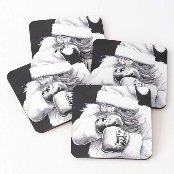 Item preview, Merry Kickmas Santa Claus Kickboxing Fighter  designed and sold by ShopSunday.
