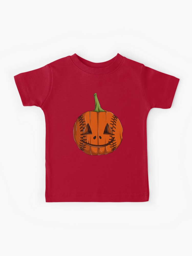 Jack O'Lantern Pumpkin Baseball Kids T-Shirt for Sale by Helbon-art