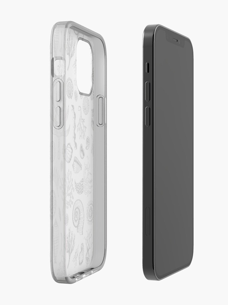 Alternate view of Natural Forms - Black and White - Nautical monochrome pattern by Cecca Designs iPhone Case & Cover