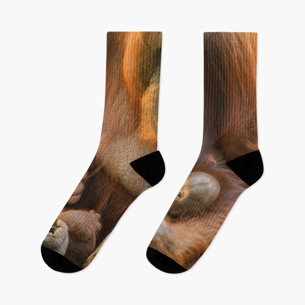 Item preview, Orangutan Mother Holding Two Babies designed and sold by rawshutterbug.