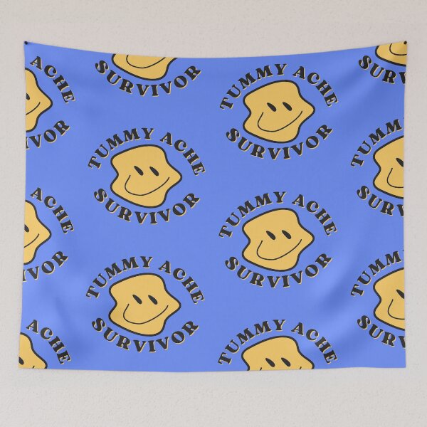 Item preview, Tummy Ache Survivor Yellow Smiley designed and sold by bridglet.
