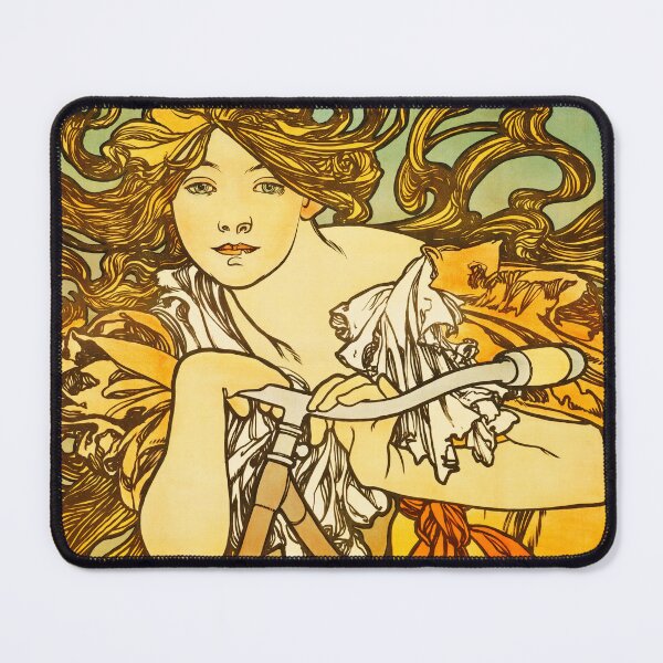 Item preview, CYCLES PERFECTA 1902 Vintage Art Nouveau Poster by Alphonse Mucha designed and sold by retroposters.