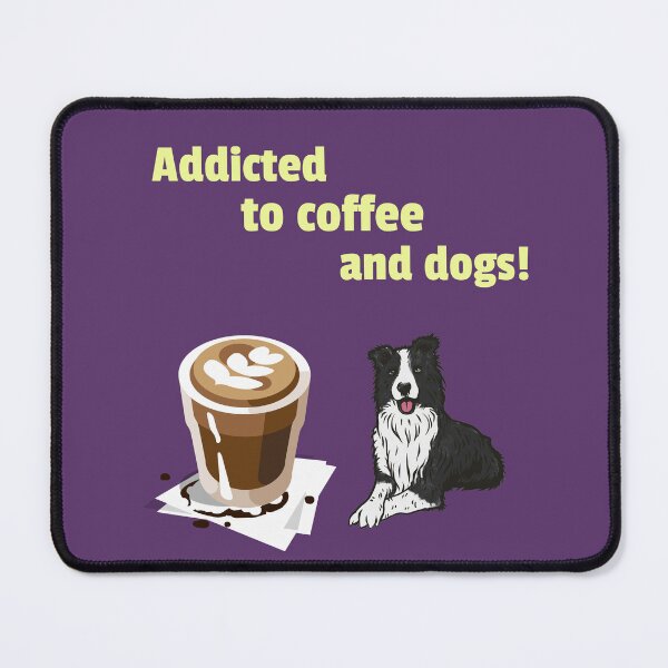 Item preview, Addicted to coffee and dogs designed and sold by kookycomet.