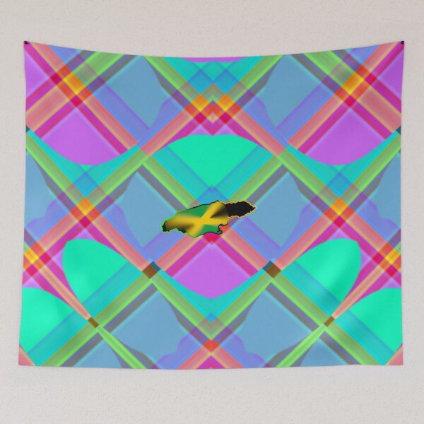 Item preview, UNFORGETTABLE WEST INDIES CHRISTMAS SOUVENIRS - UNIQUE ABSTRACT CARIBBEAN GEOMETRIC PATTERN - GREATJAMAICAN VIBES FLAG INSPIRATION designed and sold by Ralek.