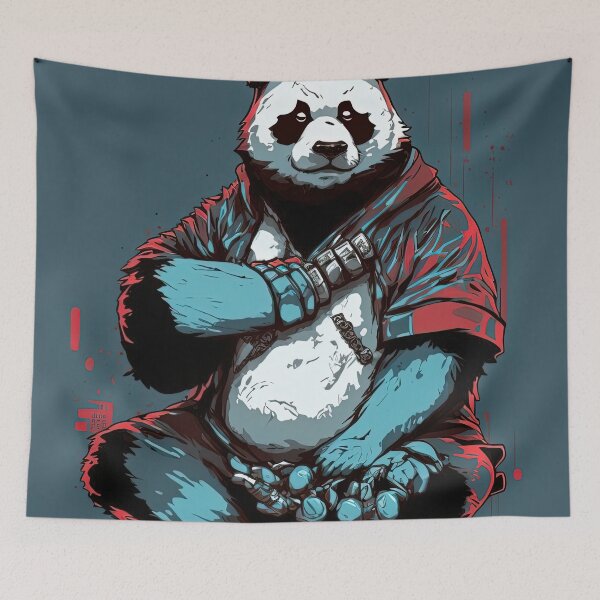 Item preview, powerful panda designed and sold by Chillapy.